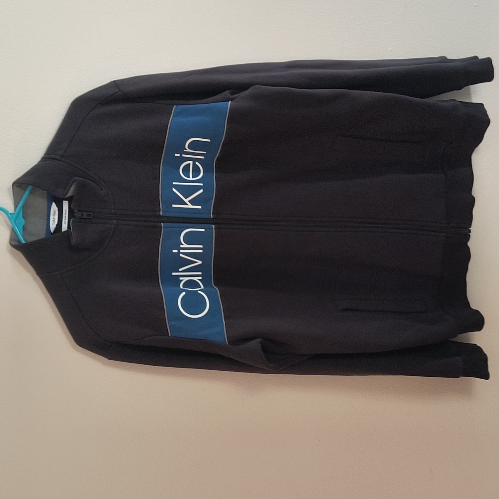 Calvin Klein zip-up sweat shirt fleece size XL